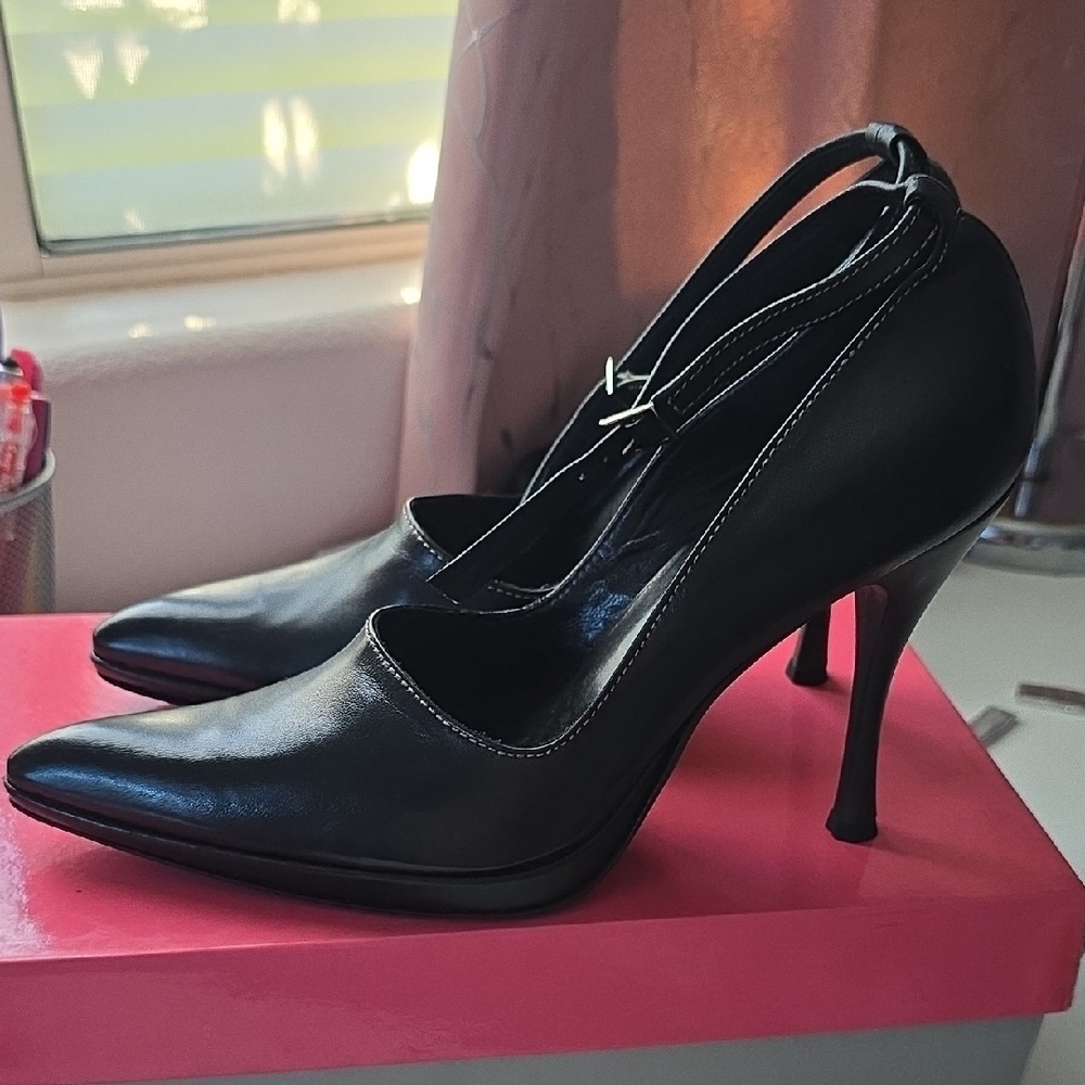 Sophisticated Silver and Black High Heel Booties
